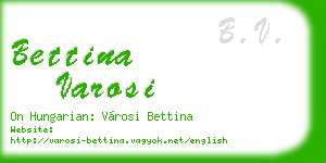bettina varosi business card
